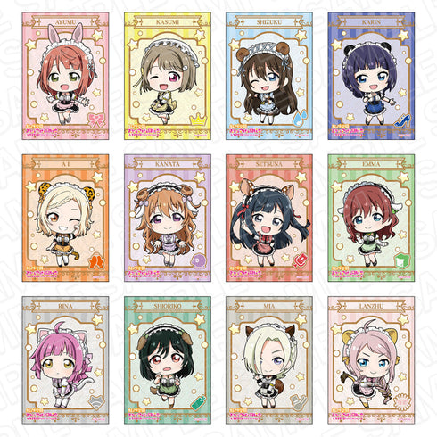 『ラブライブ!虹ヶ咲学園スクールアイドル同好会』 スクエアカンバッジ アニマルメイド デフォルメ ver セット